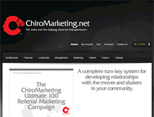 Tablet Screenshot of chiromarketing.net